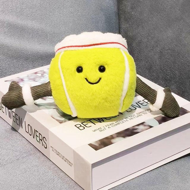 Kidsly Tennis Plüsch Puppe, grün, 10cm, ab 14 Jahren - Bild 1
