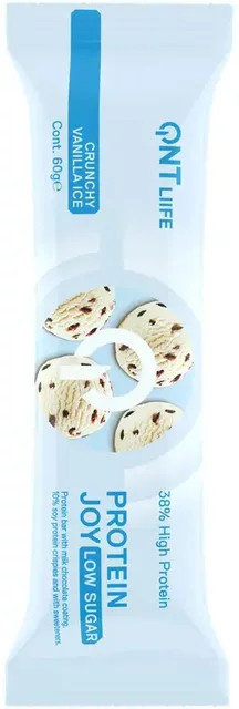 QNT Protein Joy Karamell-Protein-Nahrung Vanilla Ice Low Sugar 60 g - Bild 1