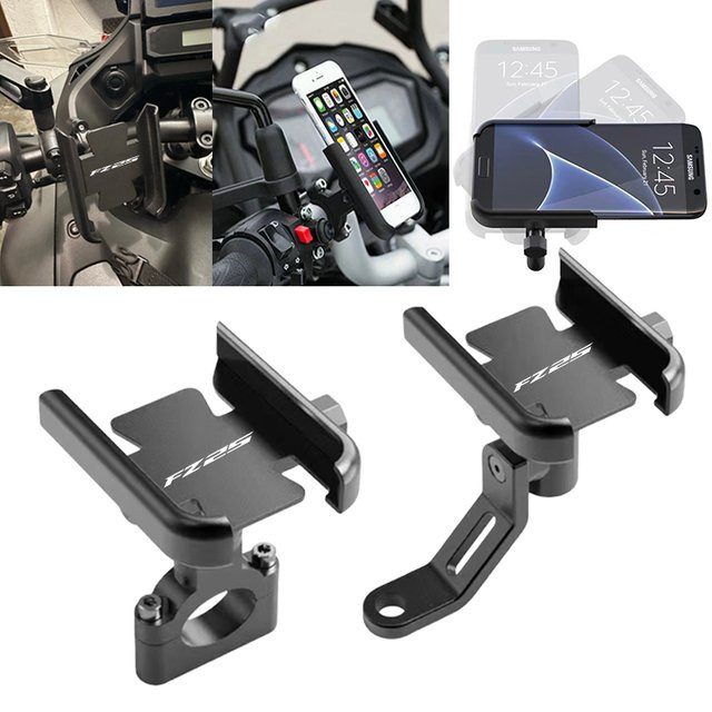 Yamaha FZ-25 Handyhalterung für den Lenker in Schwarz zur Navigation - Bild 1