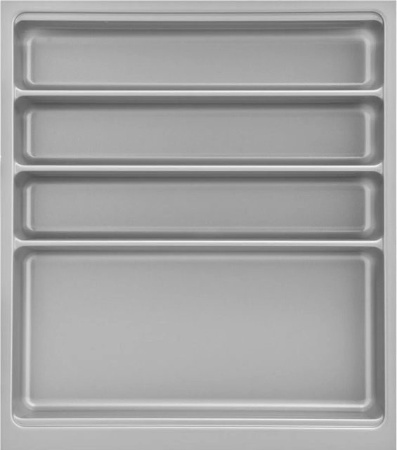 Agoform Besteckeinsatz-Set Scoop-2 mit Trenner aus Kunststoff in Silber, B/T/H: 47,4 x 41,6 x 5,9 cm - Bild 1