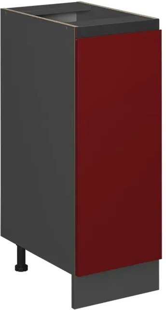 Vicco Apothekerschrank R-Line J-Shape in Rot/Anthrazit ohne Arbeitsplatte, Breite: 30 cm - Bild 1