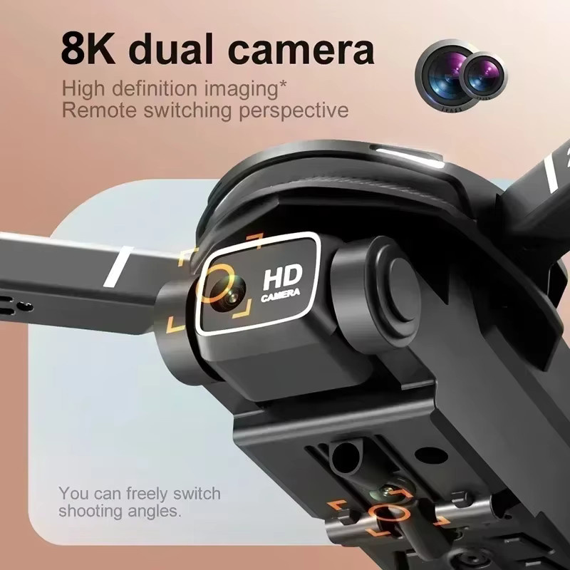 DIXSG Drohne V88 8K 5G Quadcopter mit HD-Doppelkamera in Schwarz - Bild 3