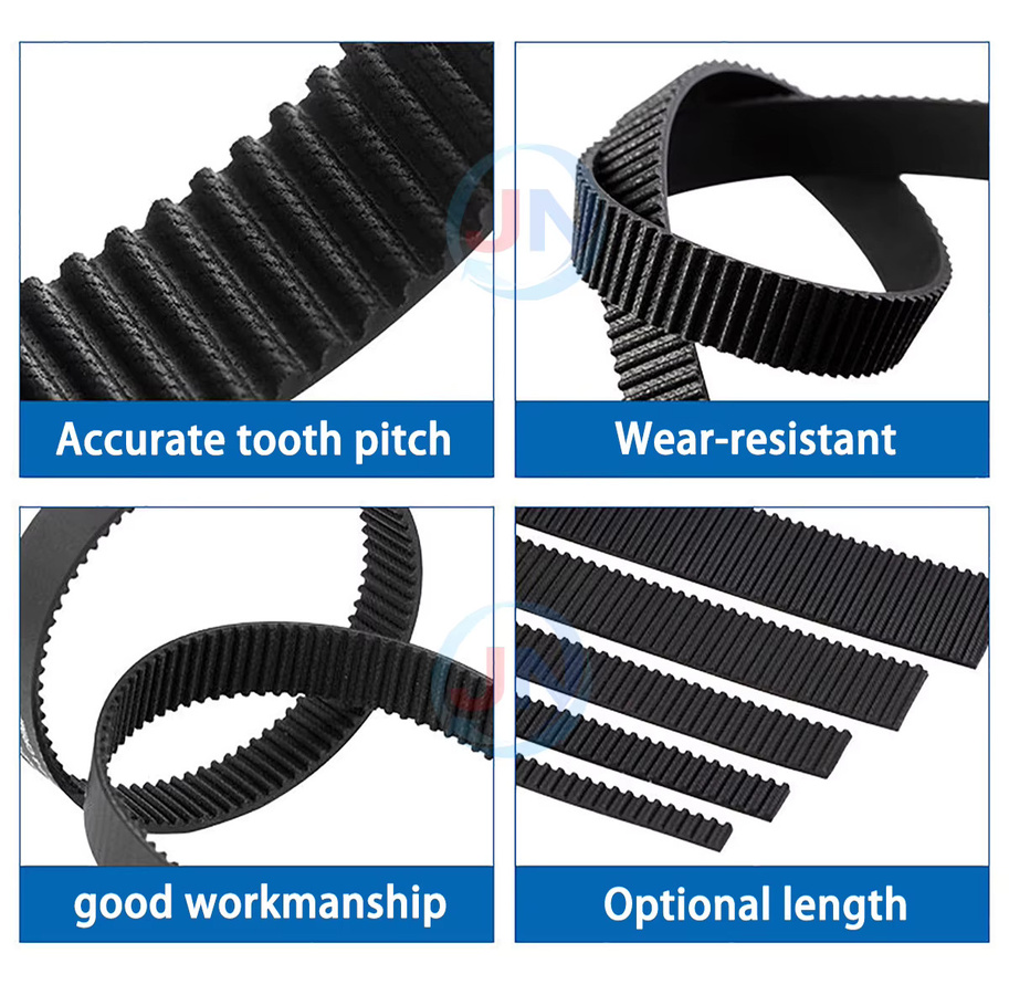 GT1.5 Zahnriemen für 3D-Drucker, offener Gummi-Riemen in Schwarz, Länge: 1,5 m, Breite: 6 mm, 9 mm, 10 mm oder 15 mm - Bild 2