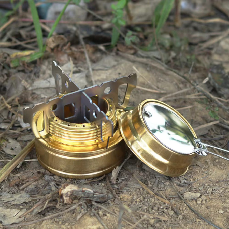 YTYIN Kreuzhalterung für Outdoor-Alkoholherde aus Edelstahl in Silber, Weiß oder Gold - Bild 3