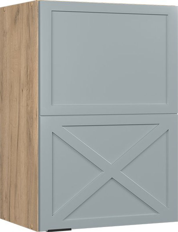 Vicco Hängeschrank Fame-Line Eiche Hellblau-Grau mit Soft-Closing-Scharnieren und Regalböden für deine Küche - Bild 2