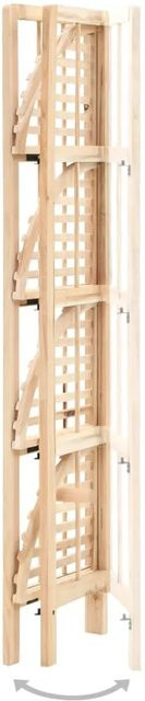 vidaXL Eckregal aus Zedernholz in Beige oder Braun, B/T/H: 27 x 27 x 110 cm - Bild 1