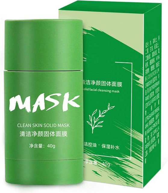 Chumolee Grüner Tee Reinigungsschlamm-Maskenstift mit Hyaluronsäure, Normale Haut - Bild 1