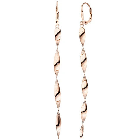 Colfem Ohrhänger Spirale, 925 Silber, Roségold, Unisex - Bild 1