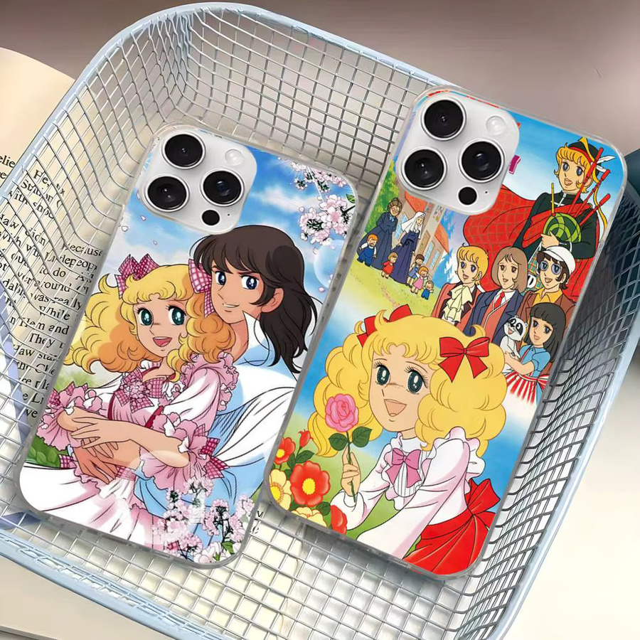 C-Candy Anime Handyhülle für iPhone 11 bis 17 Pro Max in Silber mit Wasserwelligkeits-Design - Bild 2