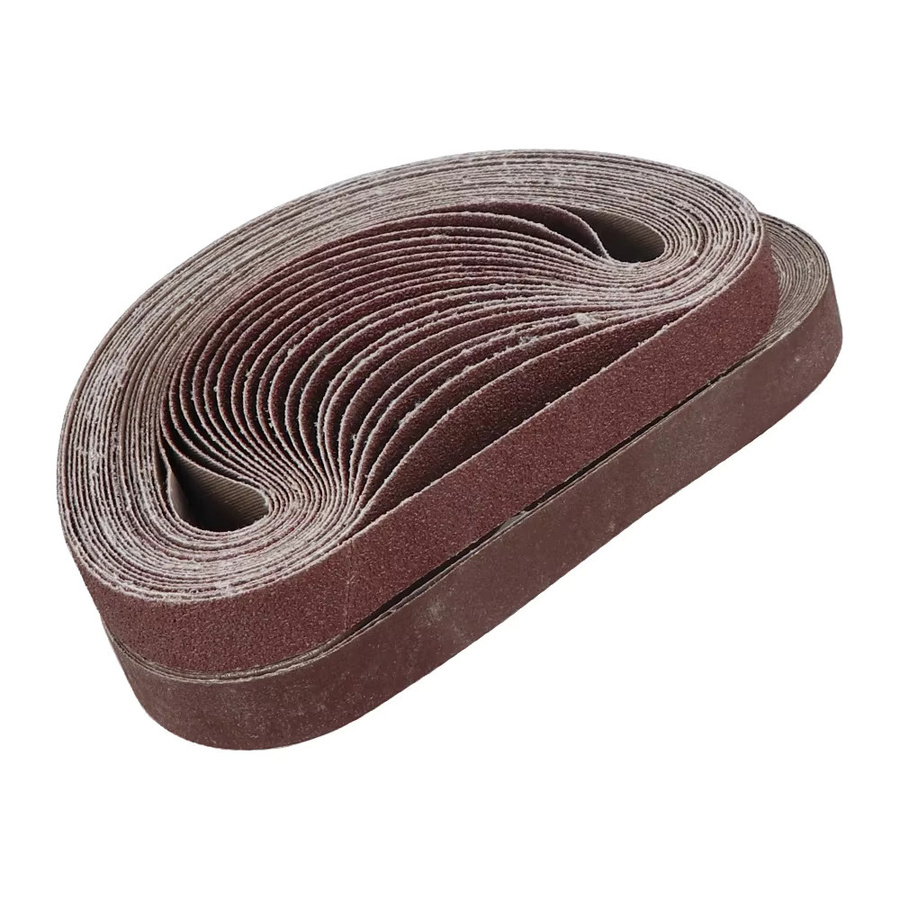 Schleifbänder für Bandschleifer zum Polieren und Schleifen, Braun, B: 20 mm, L: 520 mm - Bild 2