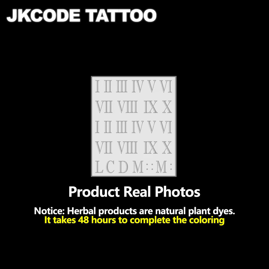 JKCODE TATTOO Temporäre Tattoos, Unisex - Bild 4