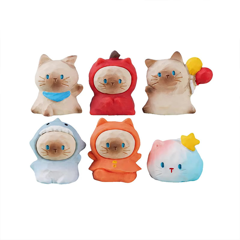 Bandai Cartoon-Katzen-Actionfiguren, 6-teiliges Set - Bild 5