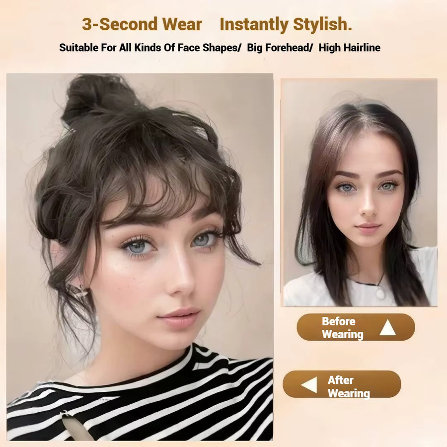 Anemone Echthaar Pony-Extensions Lockig, Damen - Bild 2