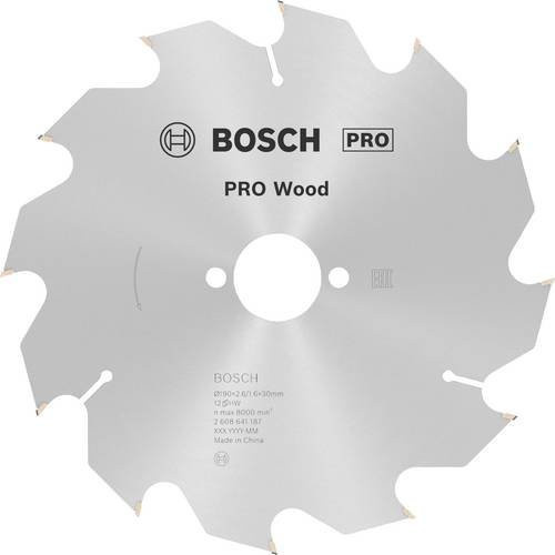 Bosch Optiline Wood Hartmetall Kreissägeblatt mit 12 Zähnen, Durchmesser: 190 mm, Bohrung: 30 mm, Dicke: 2,6 mm - Bild 1