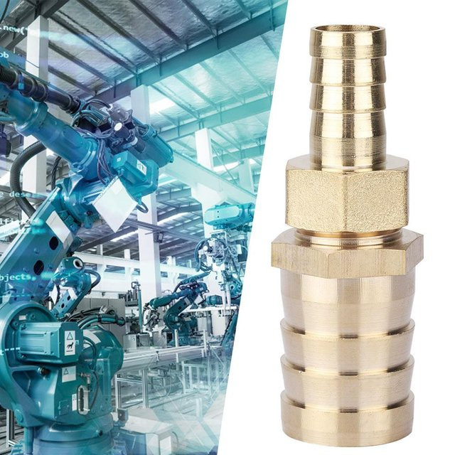 Fishine Messing Stachelschwanz Reduzierbuchse mit Innengewinde als Rohrfitting Verbinder Adapter in Gold - Bild 1