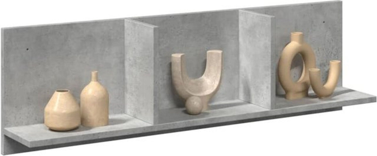 Vidaxl Wandschrank Modern in Grau aus Holzwerkstoff B/H/T: 100 x 16,5 x 30 cm - Bild 1