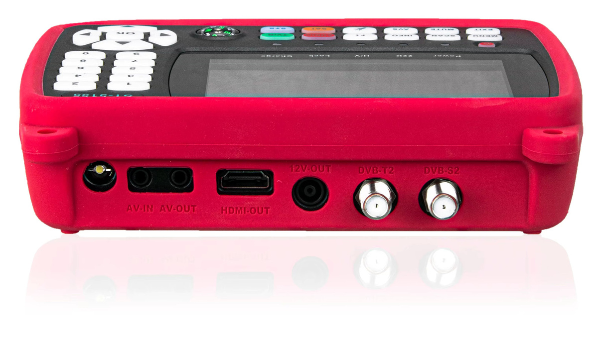 Satlink ST-5155 HD Satellitendetektor Combo DVB-S2, DVB-C und DVB-T2 mit MPEG4 und H.265 in Rot - Bild 5
