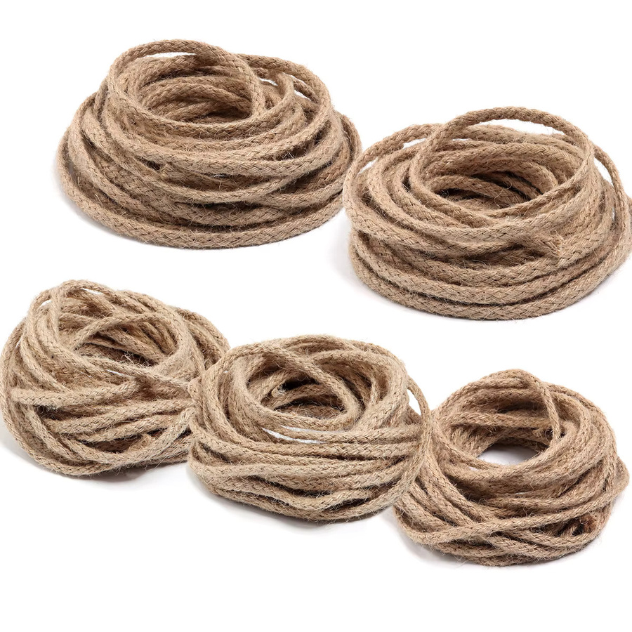 Natürliches Juteseil in Natur für DIY-Bastelarbeiten, Geschenkverpackungen und Dekoration, 9,14 m Länge - Bild 2