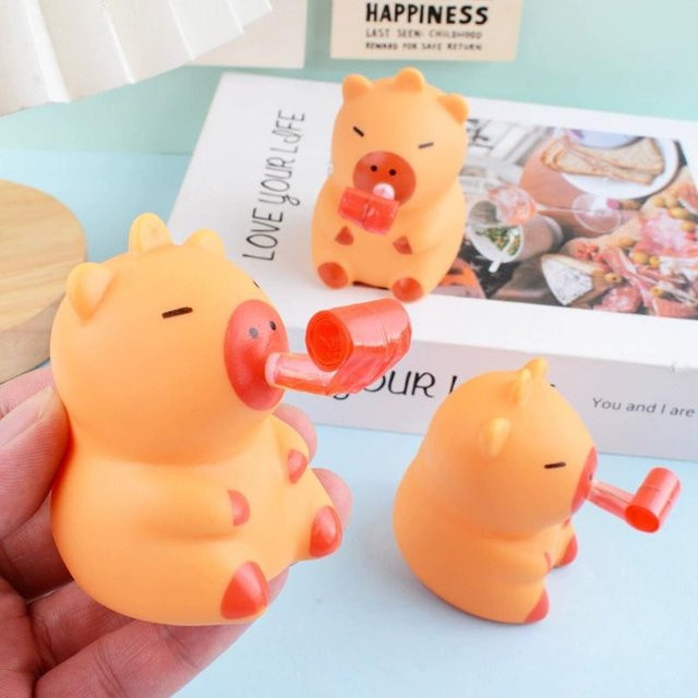Capybara Squishy Blasen-Spielzeug, Puppe - Bild 1
