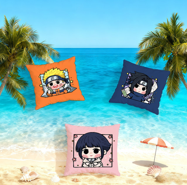 Weicher Naruto Anime Kissenbezug mit Cartoon-Design für Sofa und Bettwäsche - Bild 1