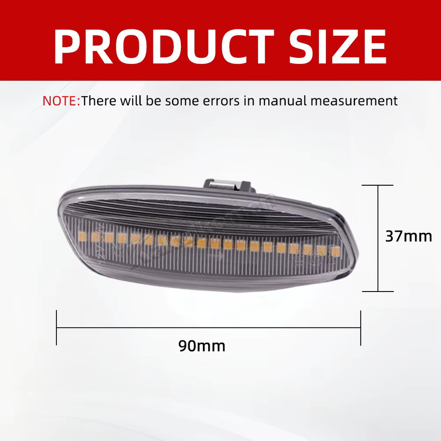 Dynamische LED Seitenmarkierungsleuchten Blinker für Citroen C3 C4 C5 DS3 DS4 und Peugeot 207 308 3008 5008 RCZ, 1 Paar - Bild 4