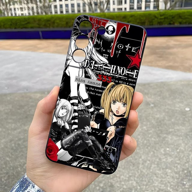 D-Death Note Soft Cover Handyhülle für Samsung S25 Plus, S20 Plus, S22 Ultra, S23 FE, S21 Plus, S21 Ultra in Schwarz und Multicolour - Bild 1