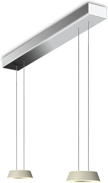 Oligo Glance 2-flammige LED-Pendelleuchte in Kaschmir und Chrom mit dimmbarer Höhenverstellung und warmweißem Licht (2700K) - Bild 1