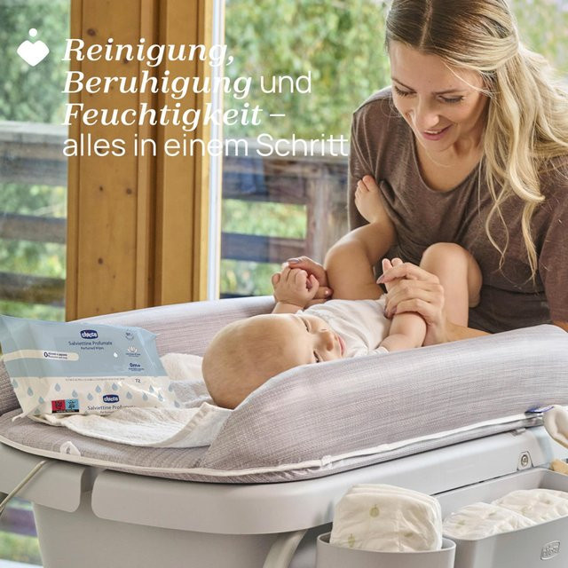 Chicco Feuchttücher Maxipack, 9 x 72 Blatt - Bild 1