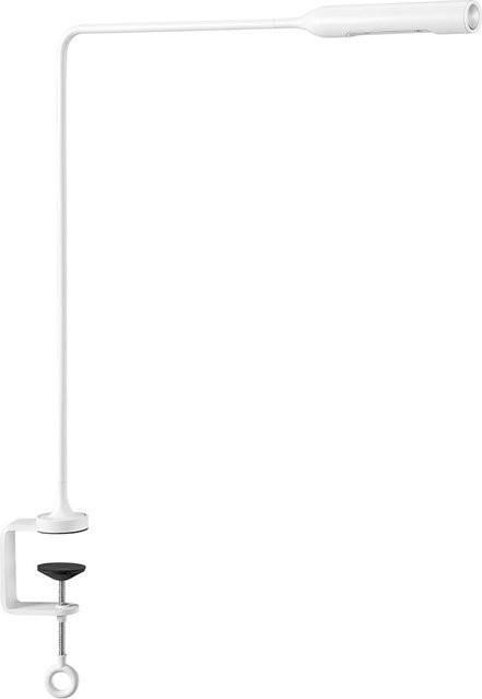 Lumina Flo Clamp LED-Klemmleuchte in Weiß Matt mit dimmbarer Warmweiß-Beleuchtung (3000K) aus Aluminium - Bild 1