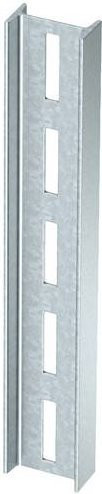 OBO Bettermann I-Stiel aus Metall in Silber, L: 190 cm, B: 8 cm, H: 4,2 cm - Bild 1