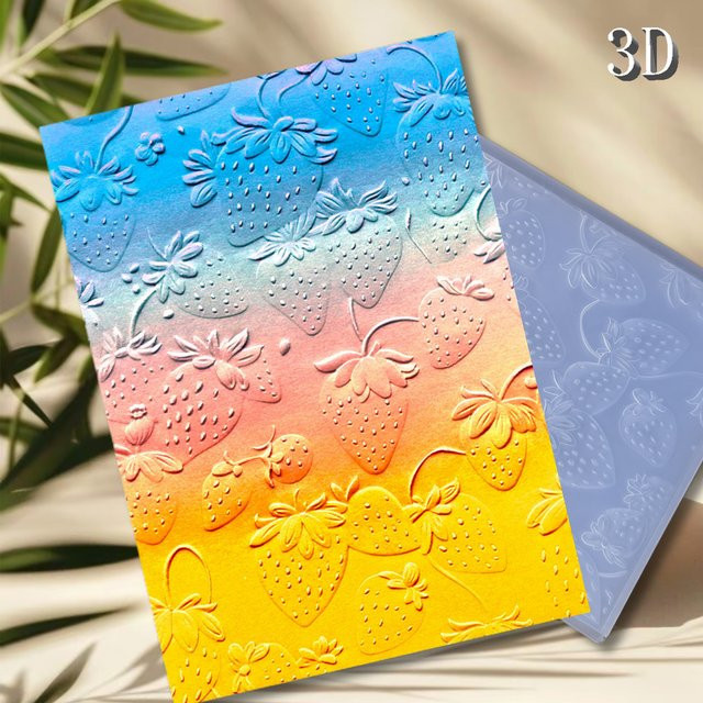 3D-geprägter Ordner mit Blumenmotiv in Multicolour aus Papier für Fotoalben und Sammelalben - Bild 1