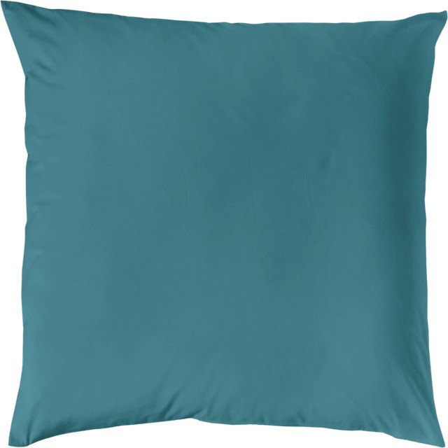Decoper Mako-Satin Kissenbezug aus 100% Baumwolle in Dunkelgrün, B/H: 40 x 40 cm - Bild 1