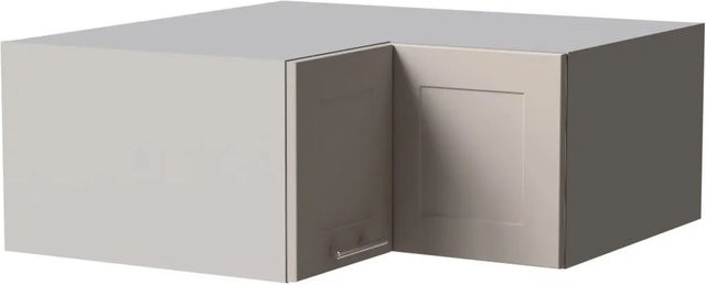 Feldmann-Wohnen Eckaufsatzschrank Oslo Küchenschrank mit Soft-Close-Türen in Kaschmir Grau Matt, B/T/H: 90 x 36 x 90 cm - Bild 1