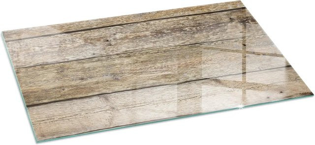 Tulup Glasplatte für Kamin in Beige, B/T: 140 x 70 cm - Bild 1