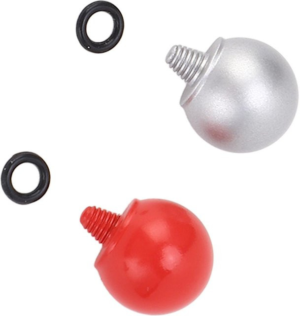 2 Stück Kugelform Kamera Auslöseknopf aus Messing in Silber für Fujifilm XT5 XT30 XT20 XT4 - Bild 1