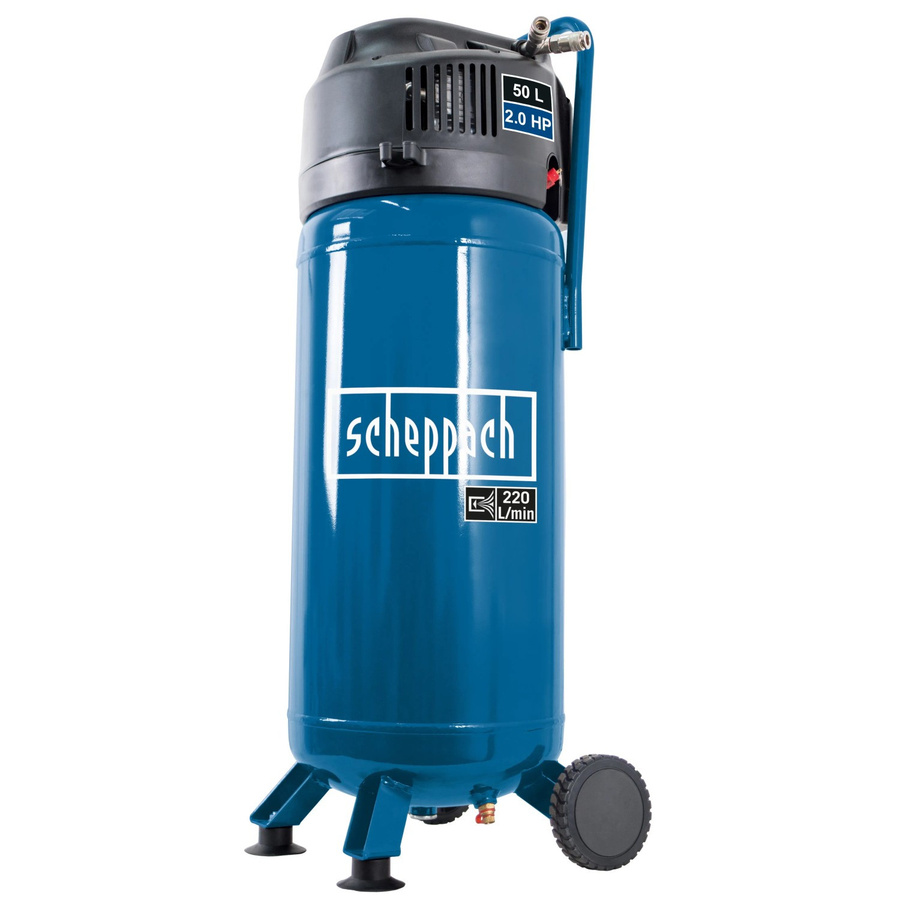 Scheppach Kompressor HC51V Ölfrei in Blau mit 50 l Kesselinhalt - Bild 2