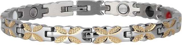 KONNWEI Armband Armreif, Edelstahl, Silber, Blume Form, Damen - Bild 1