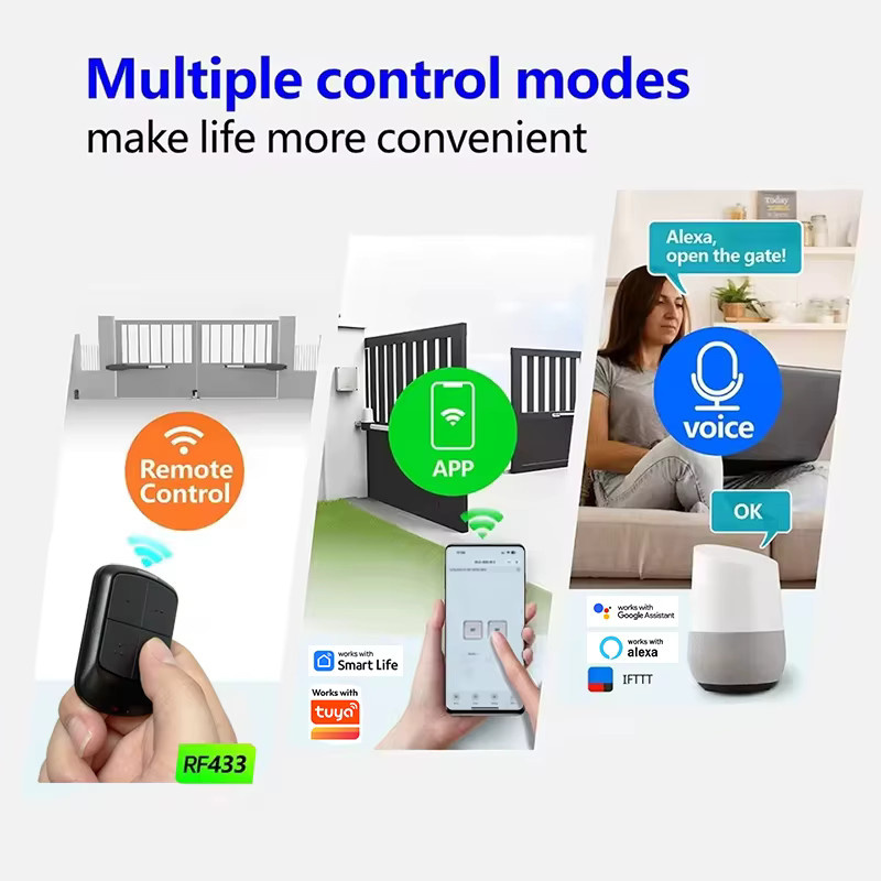 Tuya universeller 2-Kanal WLAN Smart-Switch Garagentor-Empfänger mit 433MHz Funkmodul für Rolling Code und festen Code - Bild 3