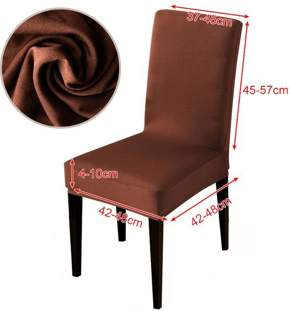 Elastische Sesselabdeckung in Braun für Sessel und Relaxsessel, universelle Schutzhülle aus Polyester-Elastan-Mix - Bild 1