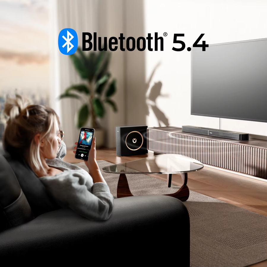 ULTIMEA Skywave F30 Soundbar 3.1.2ch mit 300 W Dolby Atmos und kabelgebundenem Subwoofer, Schwarz - Bild 2