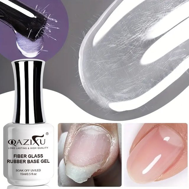 QAZIXU Gel Nagellack Basis, 15 ml, Glänzend - Bild 1