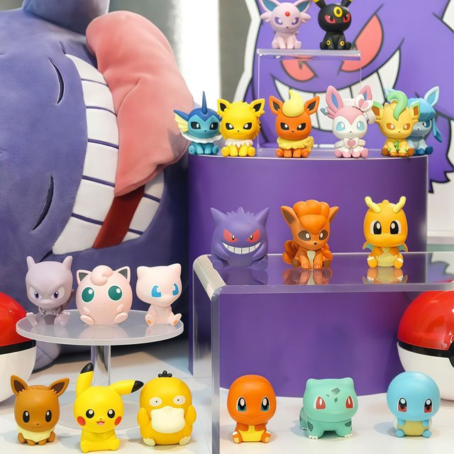 Bandai Pokémon Pokeball Actionfiguren, Pikachu Eevee Charmander Gengar, Mini-Puppen - Bild 1