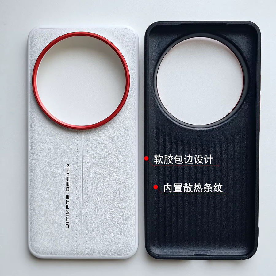 Modische PU-Leder Schutzhülle für Xiaomi Mi 17 15 14 13 Ultra in Weiß - Bild 4