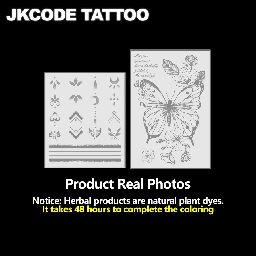 JKCODE TATTOO Semi-permanente Tattoos, Unisex - Bild 4