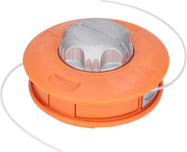 Universeller automatischer Rasentrimmerkopf in Orange als Ersatzkopf für Gartenmaschinen und Freischneider - Bild 1