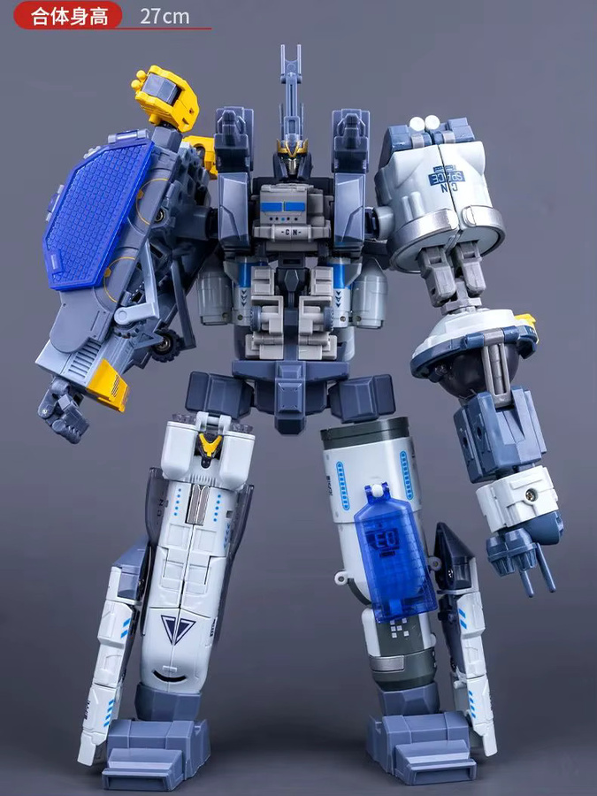WESIPI Aerospace 6 IN ONE Weltraum Transformation Actionfigur, 27 cm - Bild 3
