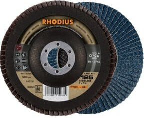 RHODIUS Lamellenschleifscheibe LSZ F1 Blau Durchmesser: 125 mm Körnung: 60 - Bild 1
