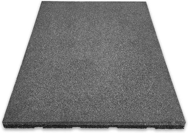 Floordirekt Fallschutzmatte Elastikmatte mit Drainage Grau B/T/H: 50 x 50 x 2,5 cm - Bild 1