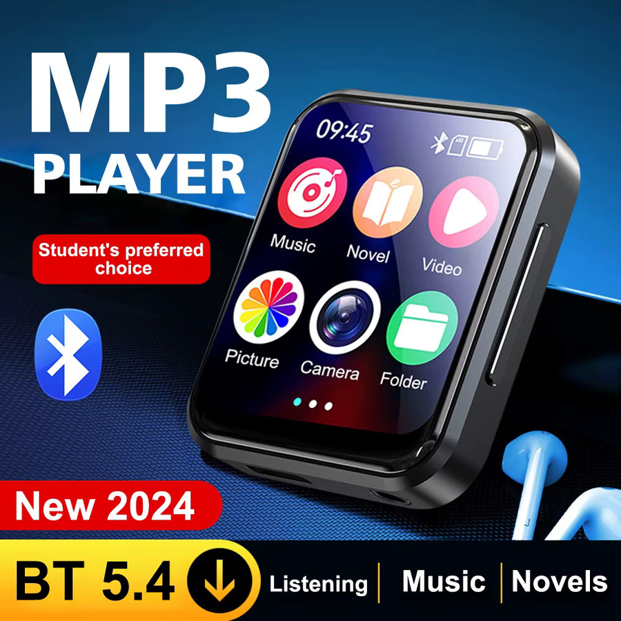 occkic Bluetooth 5.4 MP3-Player und MP4-Player mit 2 Zoll IPS Full Touch HD-Farbbildschirm in Schwarz - Bild 2