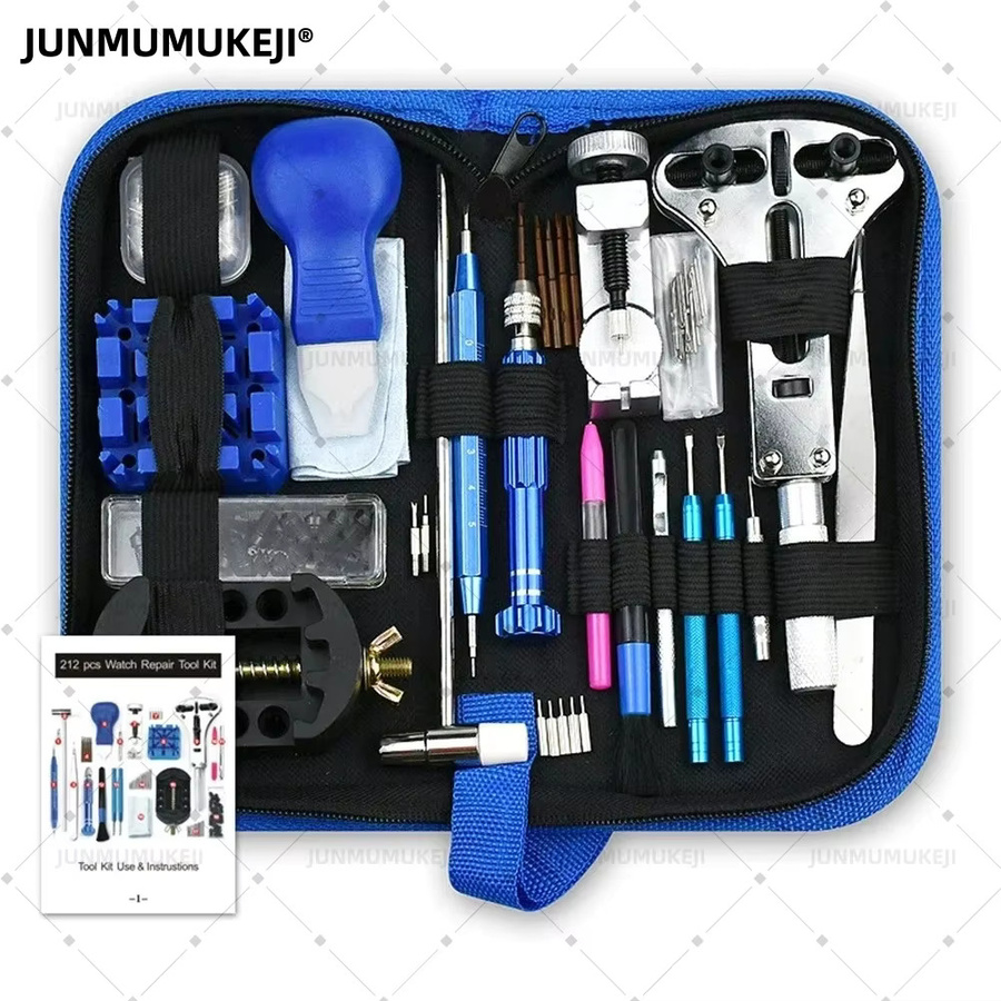 JUNMUMUKEJI Uhrenreparatur-Werkzeugset, 212-teilig - Bild 2